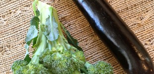 eggplant and broccoli
