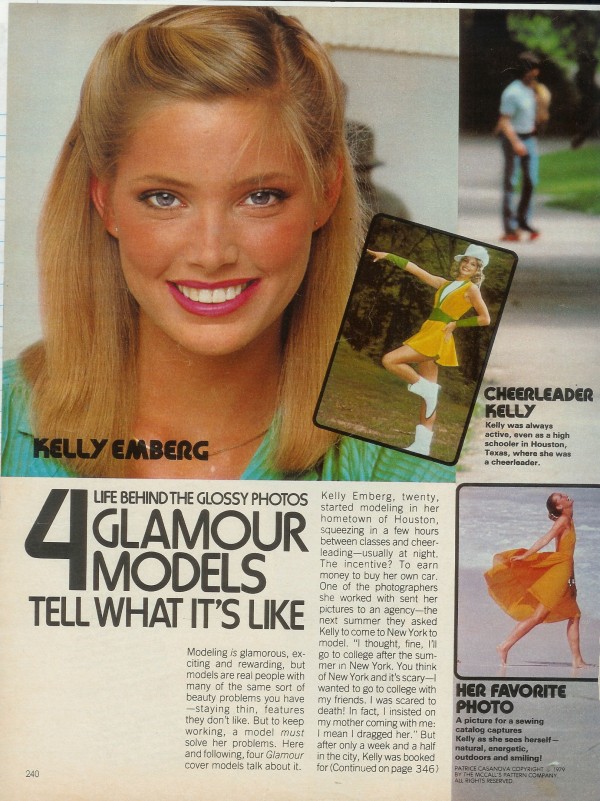 Kelly Emberg interview when i started modeling