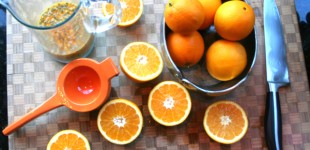 passion fruit  and oranges